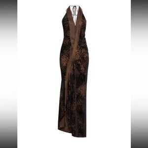 Donna Karan velvet gown